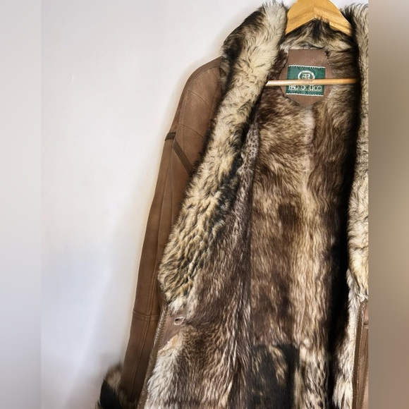 VNTG - PAOLO GUCCI - SOFFFFFFFT - FAUX FUR LINED - SOFT SUEDE - Coat - Picture 4 of 4